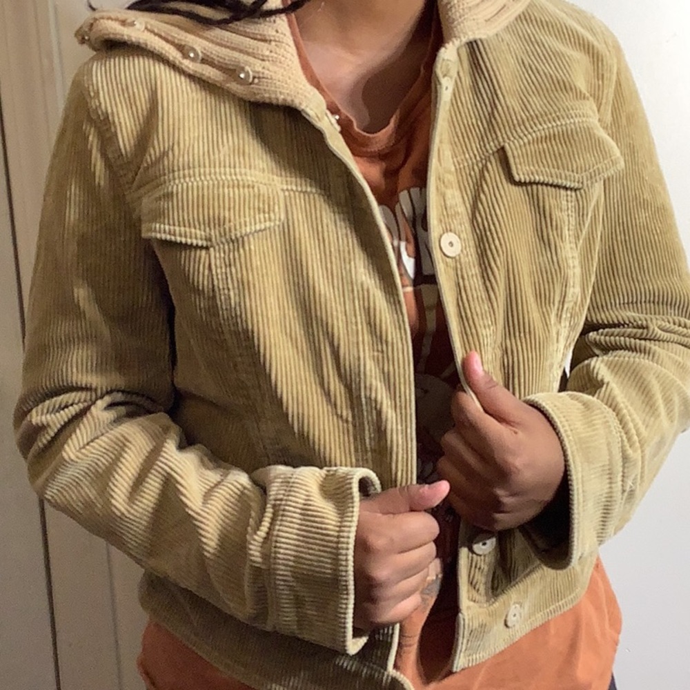 J crew corduroy tan jacket
